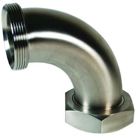 B2F Threaded Bevel Seat x Plain Bevel Seat with Hex Nut 90° Elbows - Dixon