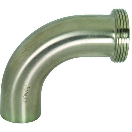B2T Polished 90° Threaded Bevel Seat x Weld Elbows - Dixon